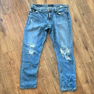 Lucky Brand  Jeans sienna, slim boyfriend fit Blue Denim distressed, Womens